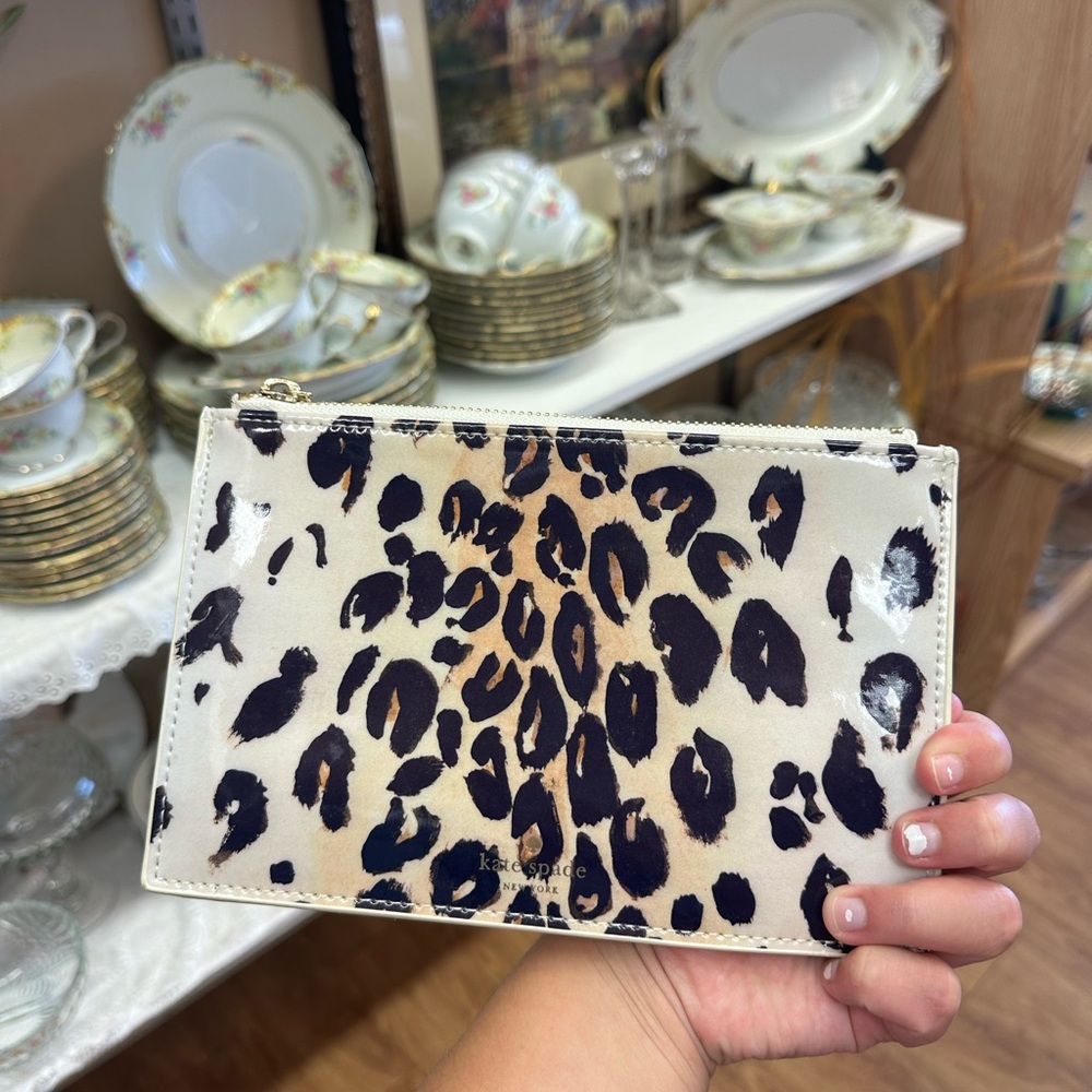 Brand New Kate Spade Leopard Print Clutch